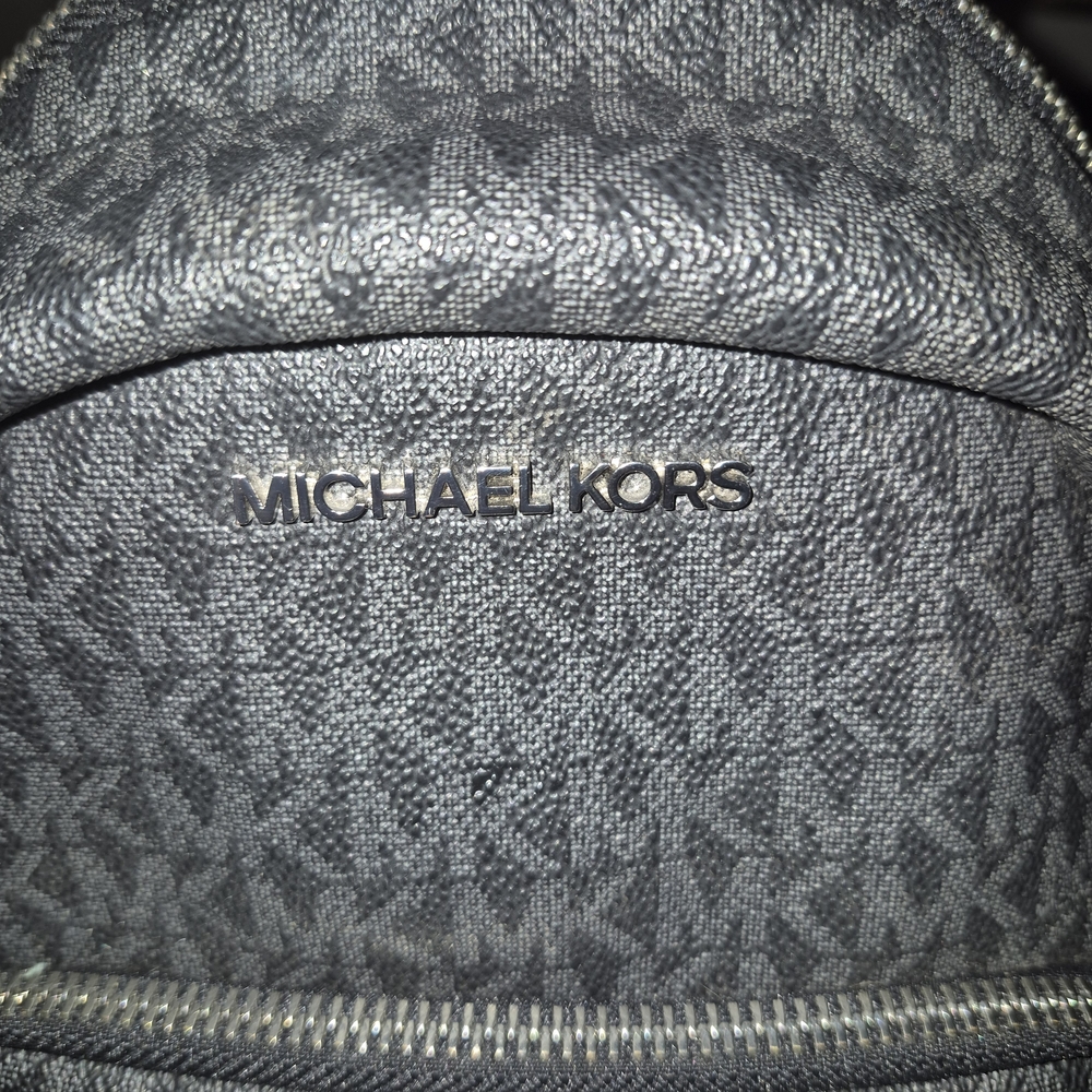 Michael Kors Monogram Mini Gray Backpack - image 2